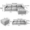 Kito 3 Seater Leather Sofa – view 3