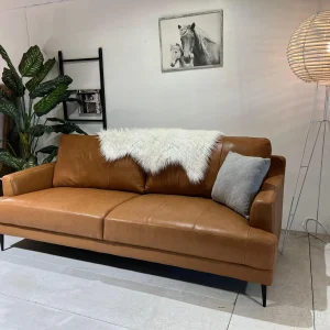 Tan Leather Sofa