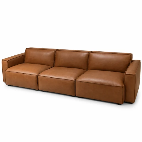 Kito 3 Seater Leather Sofa – view 2