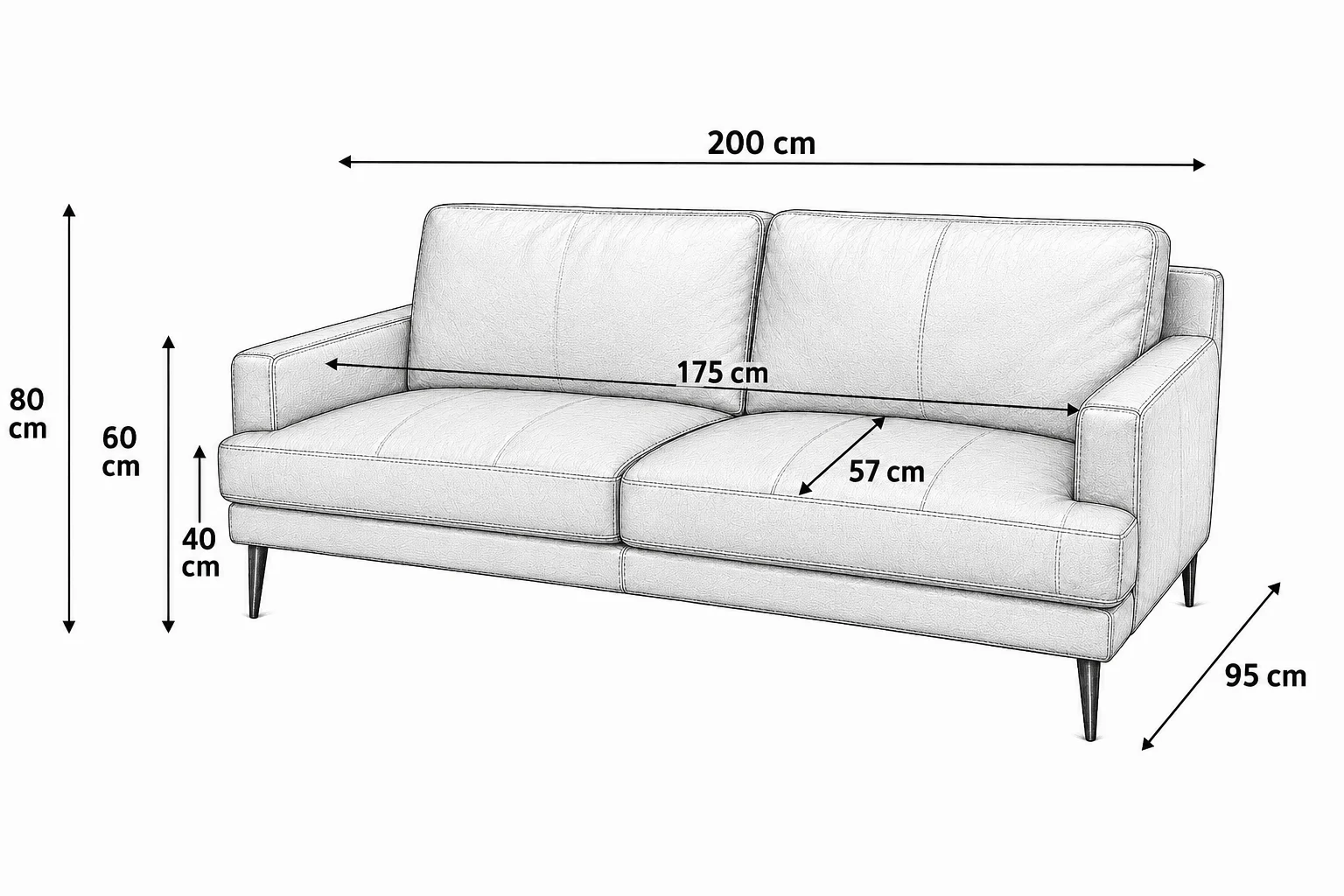 Sandra Tan Leather Sofa | Premium Genuine Leather Couch Melbourne