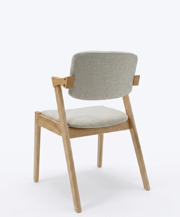 Ash Dining Chair Beige Fabric & Natural Timber Legs | Dining Chairs Melbourne