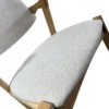 Ash Dining Chair Beige Fabric & Natural Timber Legs | Dining Chairs Melbourne
