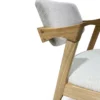 Ash Dining Chair Beige Fabric & Natural Timber Legs | Dining Chairs Melbourne