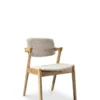 Ash Dining Chair Beige Fabric & Natural Timber Legs | Dining Chairs Melbourne
