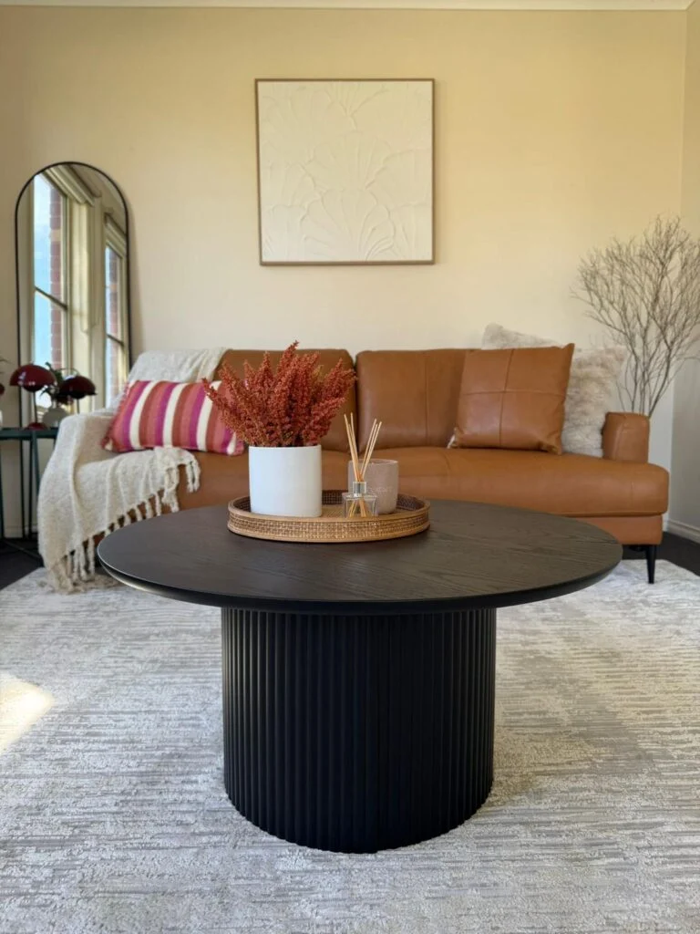Sandra Tan Leather Sofa | Premium Genuine Leather Couch Melbourne