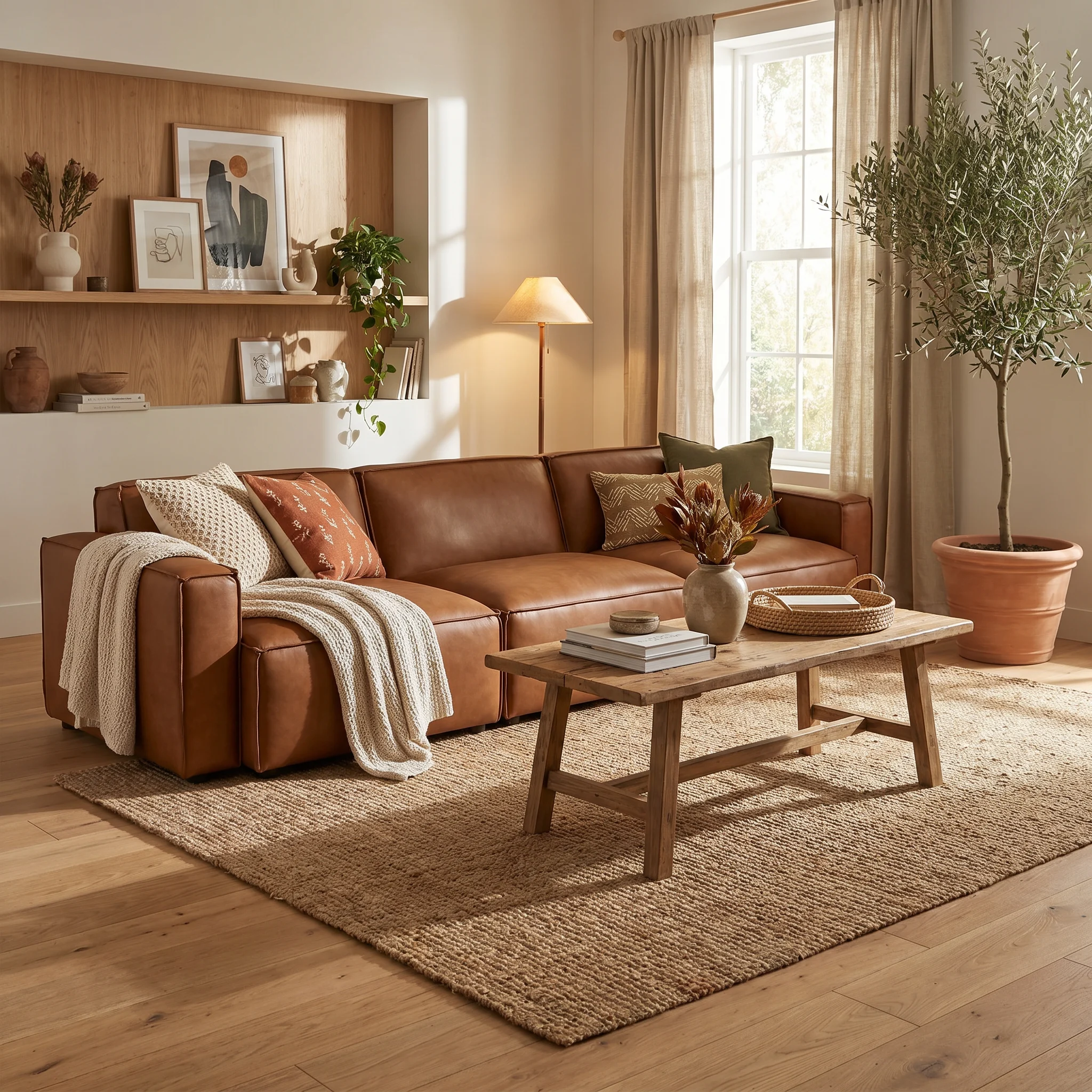 Kito 3 Seater Leather Sofa | Premium Tan Leather Couch Melbourne