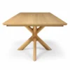 Ryan Rectangular Dining Table Natural Wooden Legs, Criss Cross Legs, 6 to 8 Seater Dining Tables Melbourne – view 4