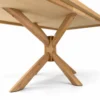 Ryan Rectangular Dining Table Natural Wooden Legs, Criss Cross Legs, 6 to 8 Seater Dining Tables Melbourne – view 5