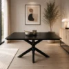 Ryan 160cm Rectangular Dining Table Black Legs | Criss Cross Legs | Modern Dining Tables Melbourne