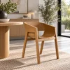 BRILEY - Dining Chairs, Natural