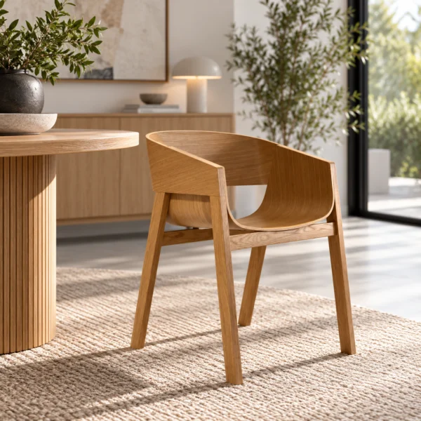 BRILEY - Dining Chairs, Natural