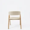 Nicole - Dining Chair, Pearl White PU and Natural Legs – view 5