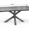 Ryan 160cm Rectangular Dining Table Black Legs | Criss Cross Legs | Modern Dining Tables Melbourne