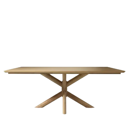 Ryan 180cm | Rectangular Dining Table | Natural Wooden Legs 6 to 8 Seater