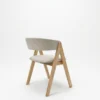 Nicole - Dining Chair, Natural Legs and Beige Fabric Seats – view 5