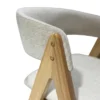 Nicole - Dining Chair, Natural Legs and Beige Fabric Seats – view 7