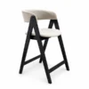 Nicole – Bar Stool | Beige with Black Legs