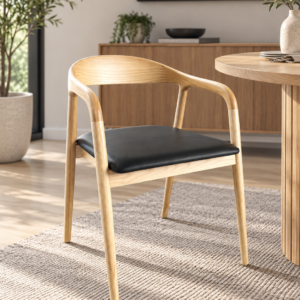 Ivy - Dining chair | American Ash Wood | PU Seats