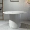 Marina – Round Dining Table | Ceremic White Top