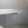 Marina – Round Dining Table | Ceremic White Top