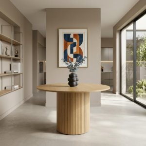 Marina - 120cm | Natural Round Dining Table
