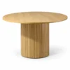 Barcelona - 7 PCE, Dining Set, Natural Round Dining Table with 6 dining chairs – view 6
