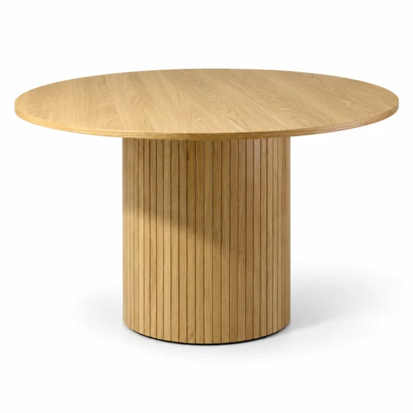 Barcelona - 7 PCE, Dining Set, Natural Round Dining Table with 6 dining chairs – view 6