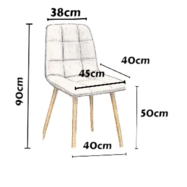 Ryan – Dining Chair | Gray Fabric