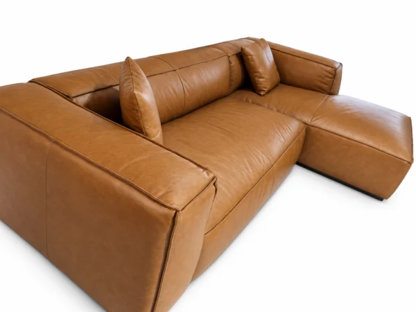 Newland Cognac Leather Sofa RHF | Modern Leather Sofas Melbourne