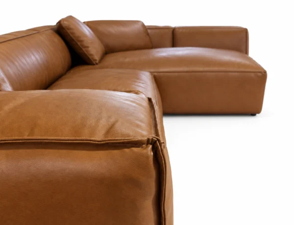 Newland Cognac Leather Sofa RHF | Modern Leather Sofas Melbourne