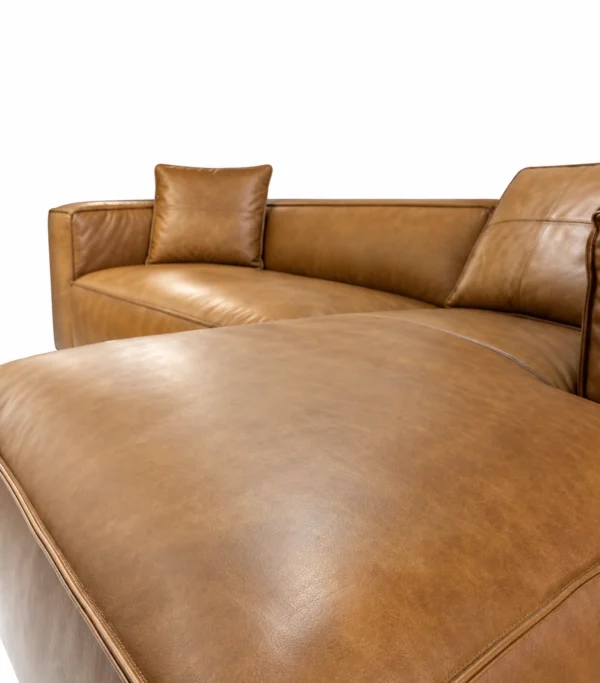 Newland Cognac Leather Sofa RHF | Modern Leather Sofas Melbourne