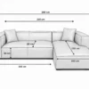 Newland Cognac Leather Sofa RHF | Modern Leather Sofas Melbourne
