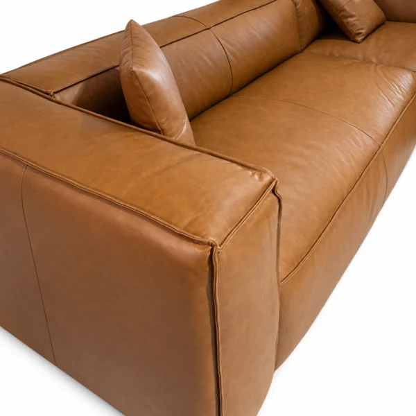 Newland Cognac Leather Sofa RHF | Modern Leather Sofas Melbourne