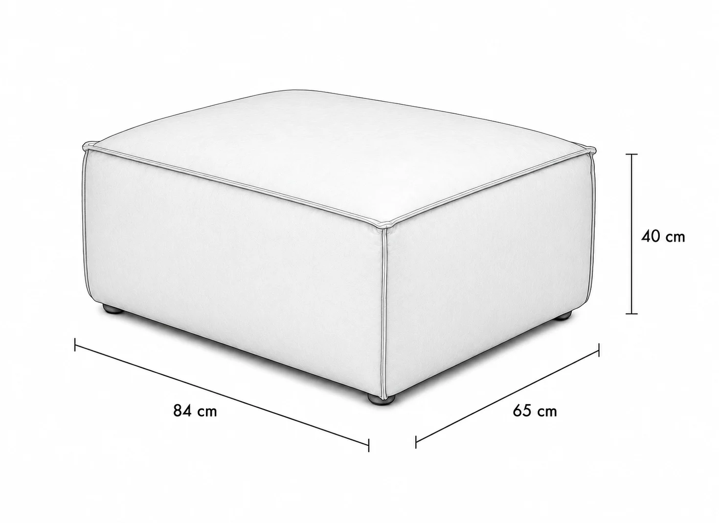 Kito Ottoman | Modern Living Room Ottoman Melbourne