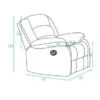 Crystal Recliners – Single Seater | Black