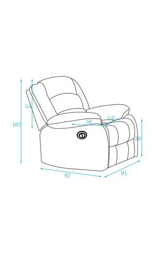 Crystal Recliners – Single Seater | Black
