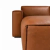 Kito Tan Leather Sofa LHF With Ottoman | Modern Leather Sofas Melbourne