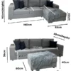 Adri – Sofa and 2 Free Cushions | 3 Seater Fabric (Ex-Display)