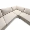San Remo RHF Beige Fabric Corner Sofa | Modern L-Shaped Lounge