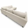 San Remo RHF Beige Fabric Corner Sofa | Modern L-Shaped Lounge