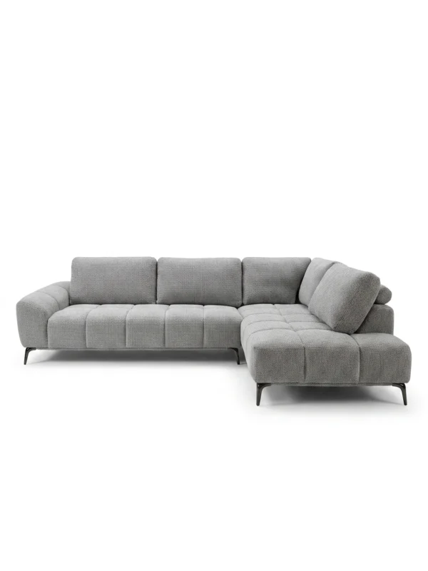 Odette Grey Fabric Sofa RHF | Modern RHF Chaise Lounge Melbourne