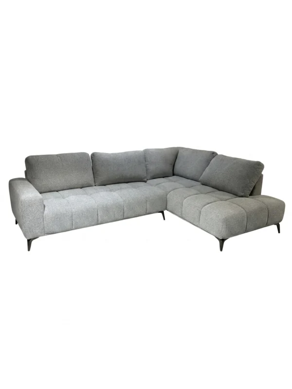 Odette Grey Fabric Sofa RHF | Modern RHF Chaise Lounge Melbourne
