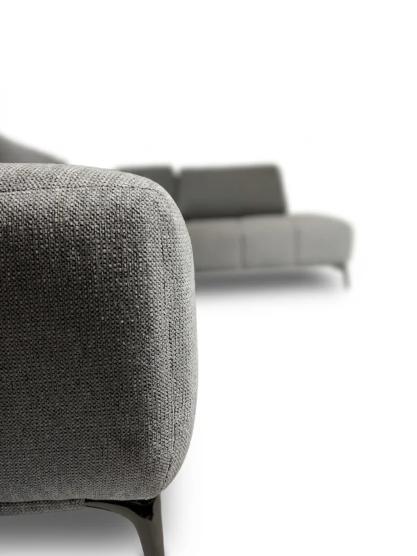 Odette Grey Fabric Sofa RHF | Modern RHF Chaise Lounge Melbourne