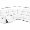 Modular Recliner Sofa | Fabric Lounge Suite with Dual Reclining Seats Melbourne