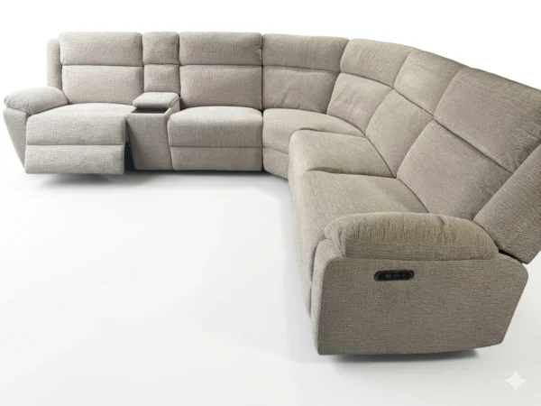 Modular Recliner Sofa | Fabric Lounge Suite with Dual Reclining Seats Melbourne