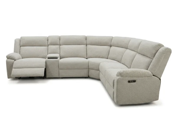 Modular Recliner Sofa | Fabric Lounge Suite with Dual Reclining Seats Melbourne