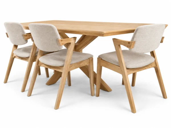 Amsterdam - 5 PCE, Dining Set, Natural – view 2
