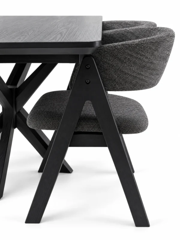 Berlin - 5 PCE, Dining Set, Black – view 5