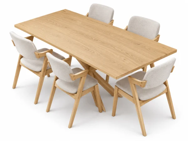 Amsterdam - 5 PCE, Dining Set, Natural – view 4