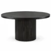 Marina 150cm Black Round Dining Table | Modern Dining Tables Melbourne